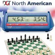 Chess Set and DGT North Americian Clock Chess Set and DGT North Americian Clock